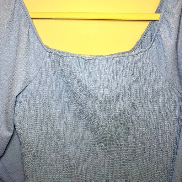 White Birch Bubble sleeve scrunched bodice top Size XL - Picture 4 of 5